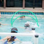 Hula Hoop Fun at Swimming Pool in San Francisco, CA